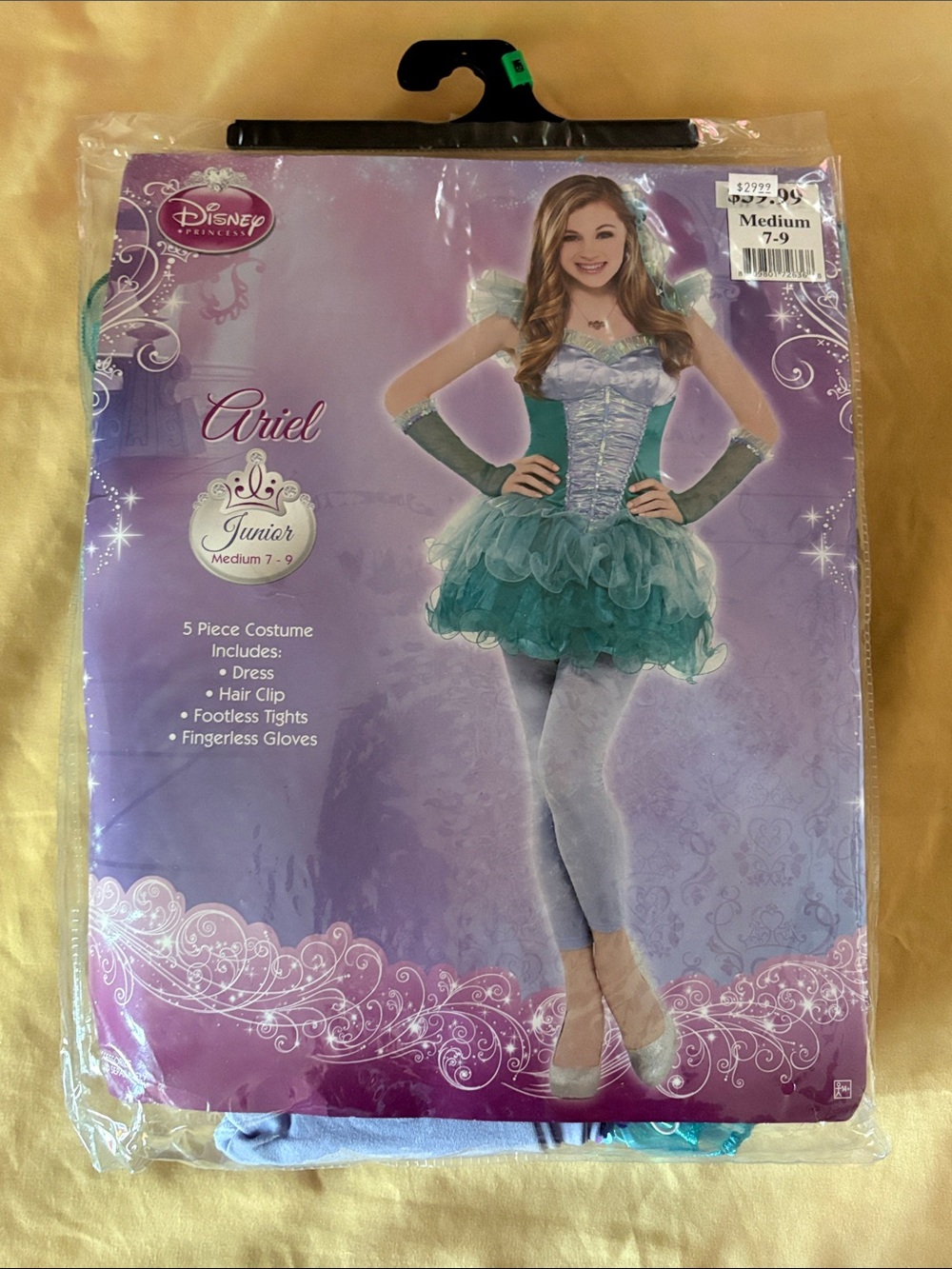Disney Ariel Junior Girls Teal and Lavender Dress Costume
